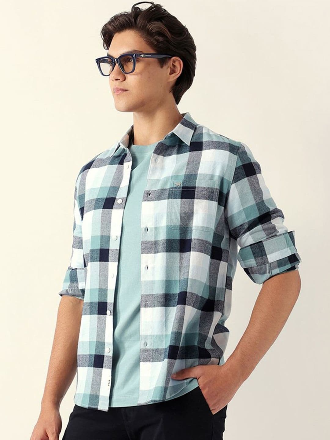 THE BEAR HOUSE Men Slim Fit Checked Casual Shirt - view 1