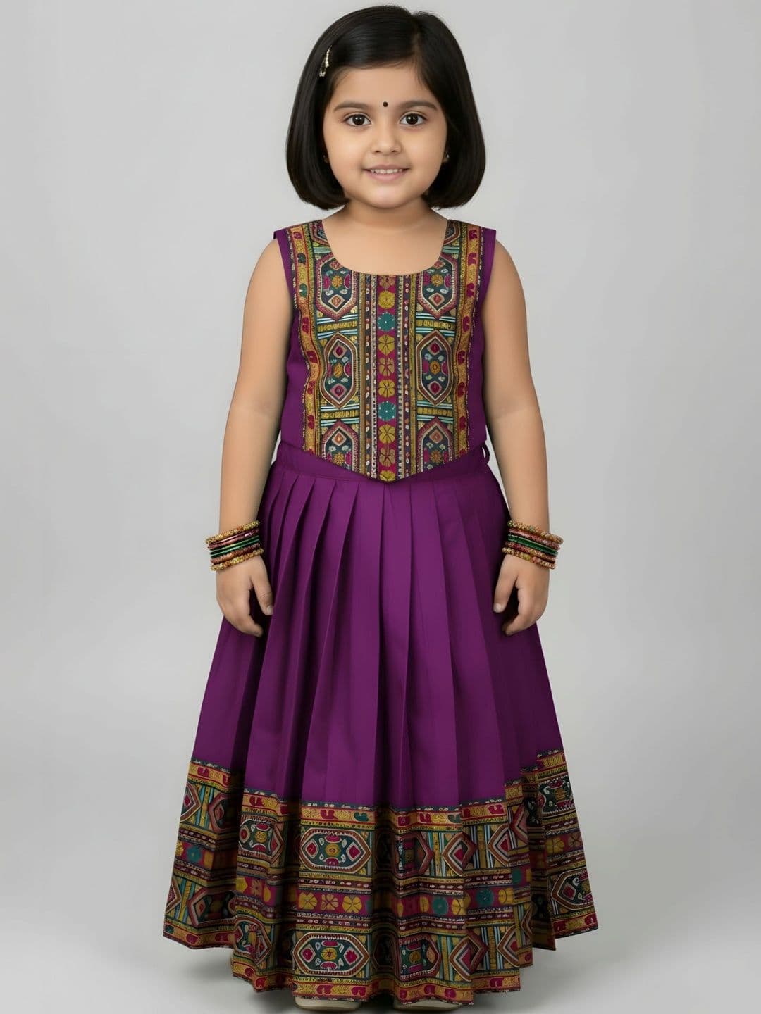 FELIZ THE DESIGNER STUDIO Girls Embroidered Ready to Wear Lehenga & - view 1