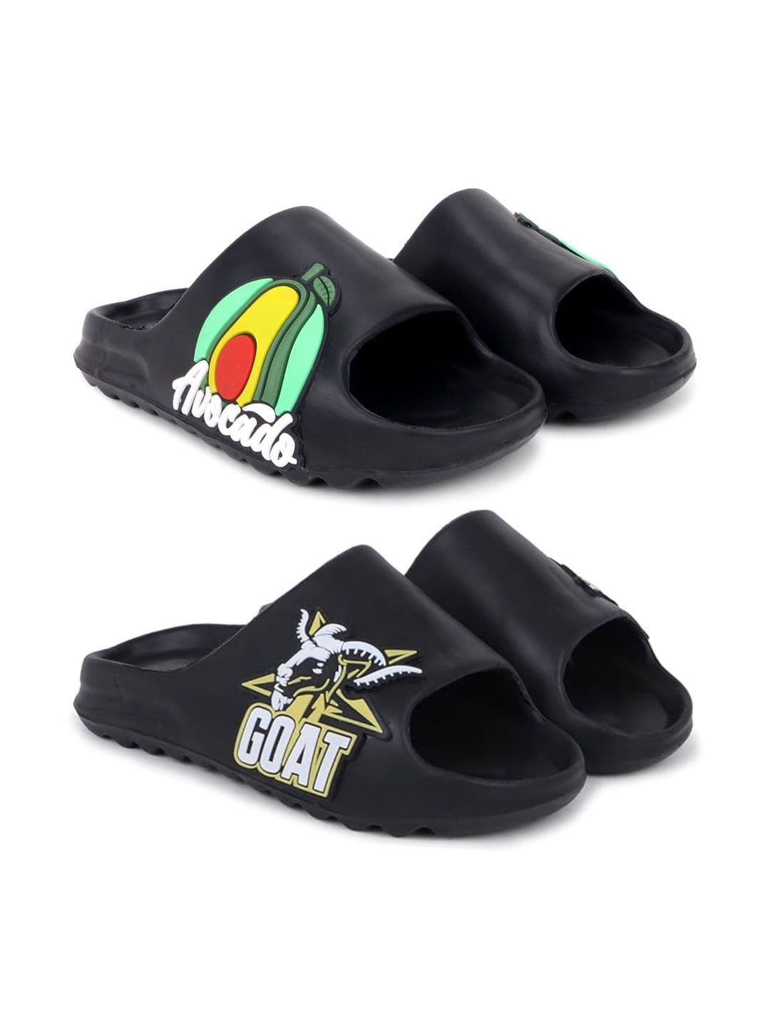Pampy Angel Men Printed Sliders - view 1