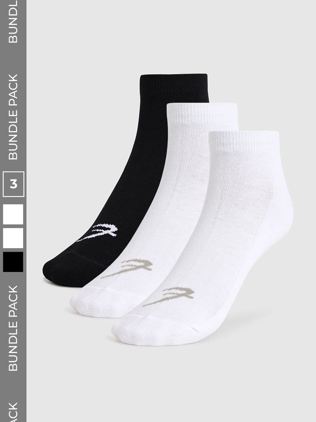 FUAARK Men Pack of 3 Cotton Blend Ankle Length Socks - view 1