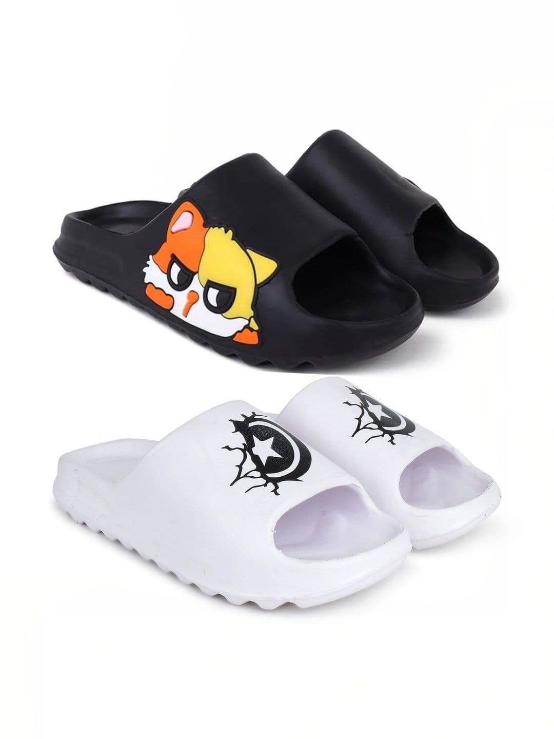 Pampy Angel Men Printed Sliders - view 1