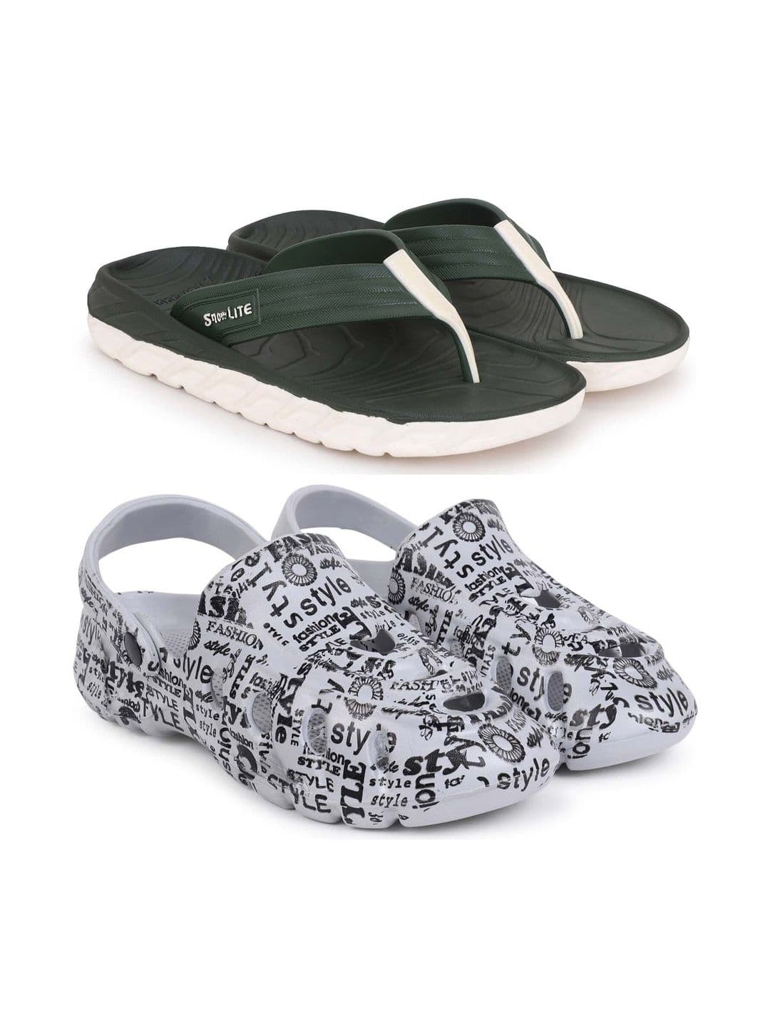 Pampy Angel Men Set Of 2 Printed Clogs - view 1