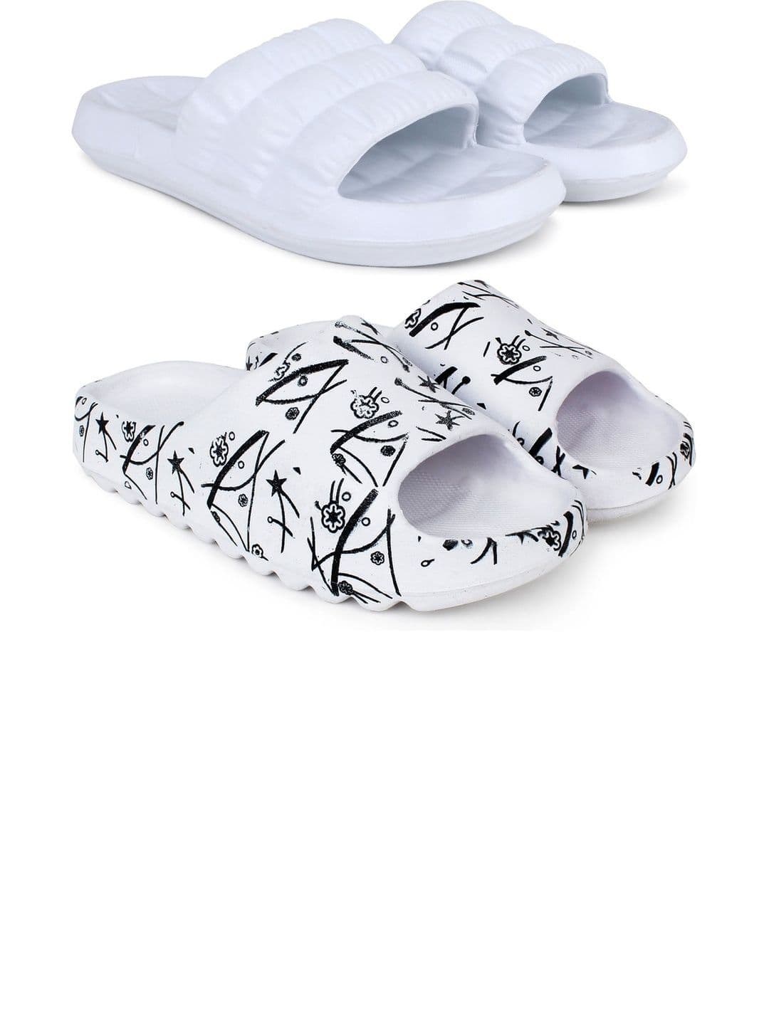 Pampy Angel Men Printed Sliders - view 1