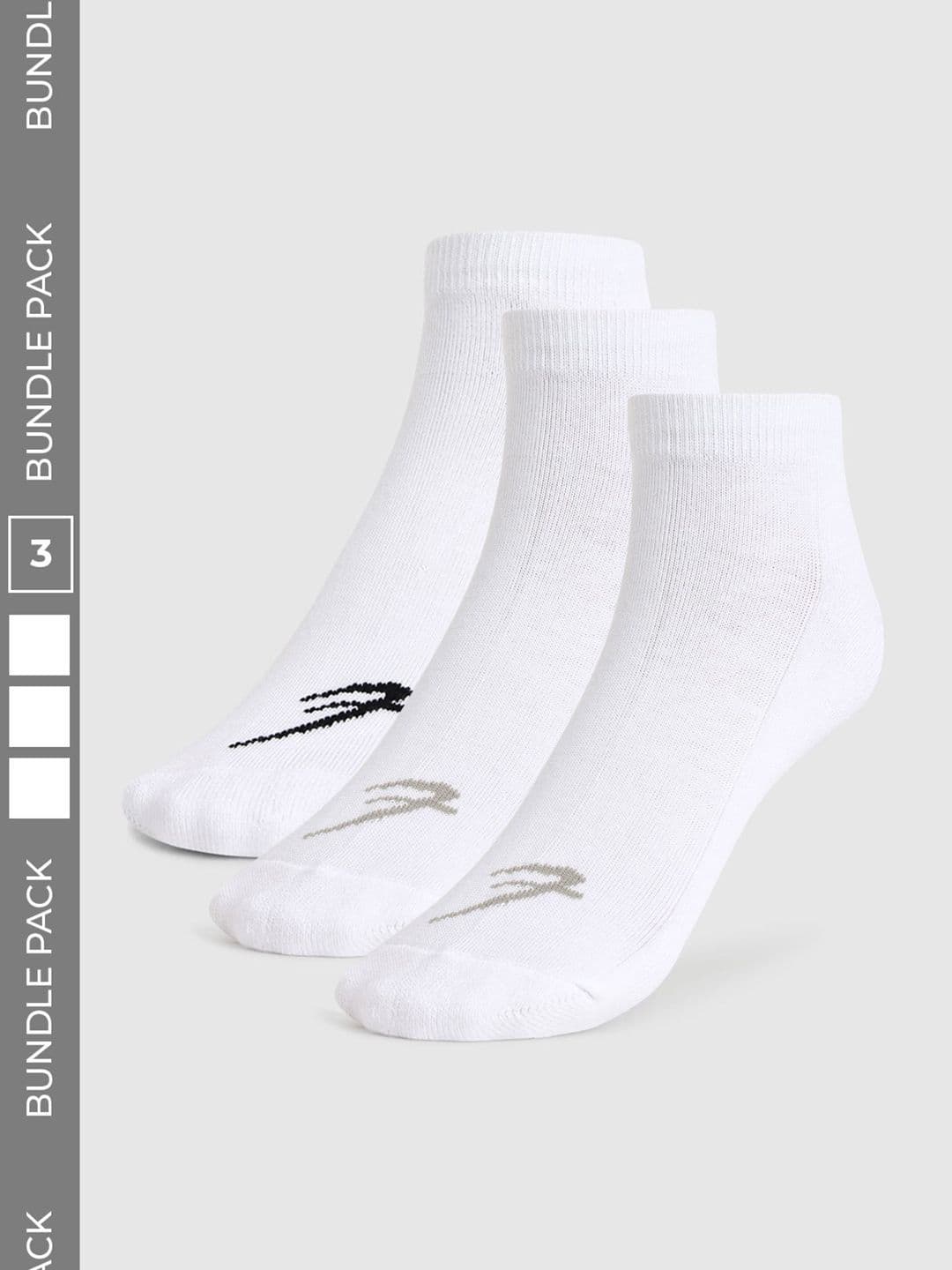 FUAARK Men Pack of 3 Cotton Blend Ankle Length Socks - view 1