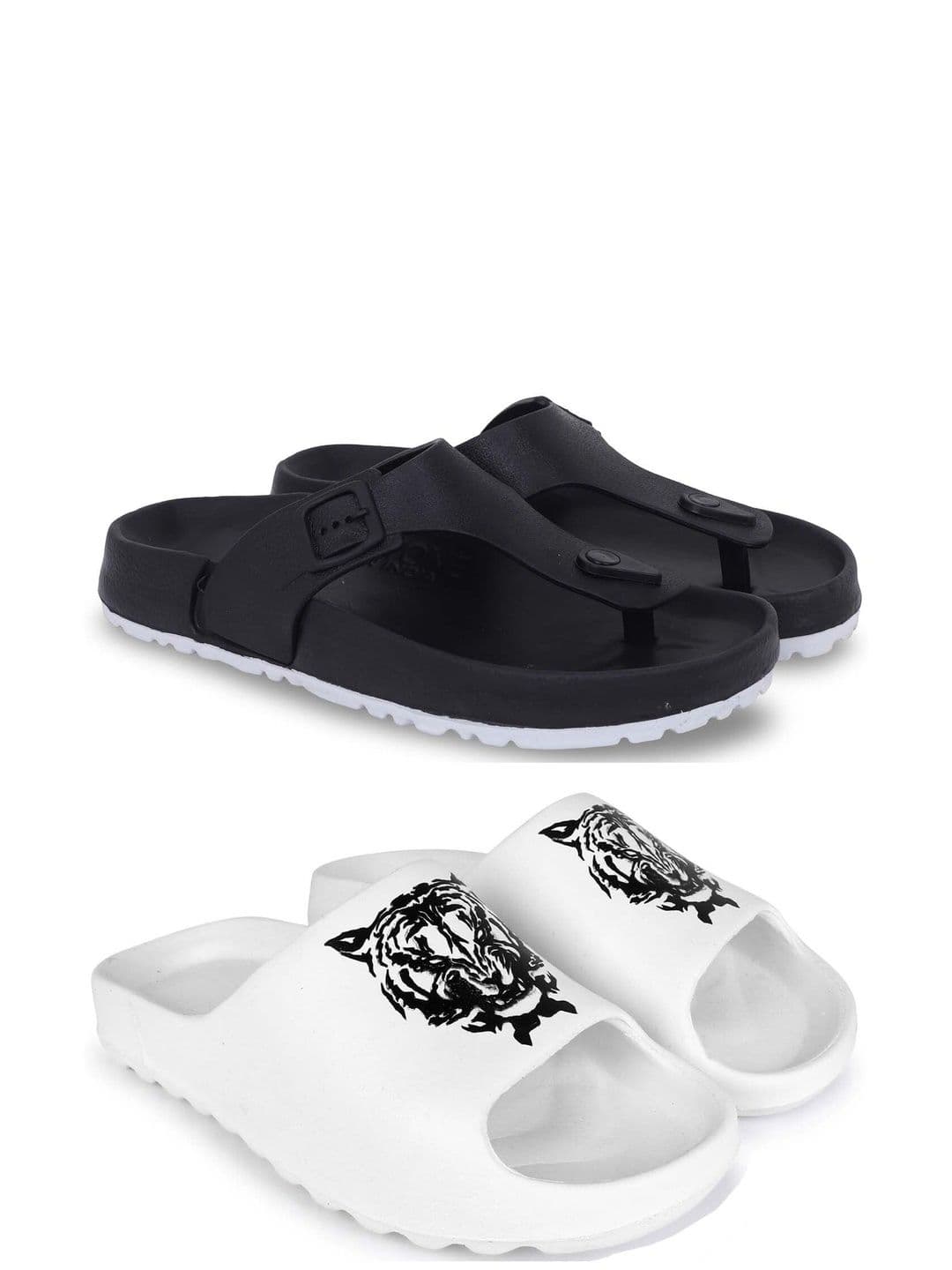 Pampy Angel Men Printed Sliders - view 1