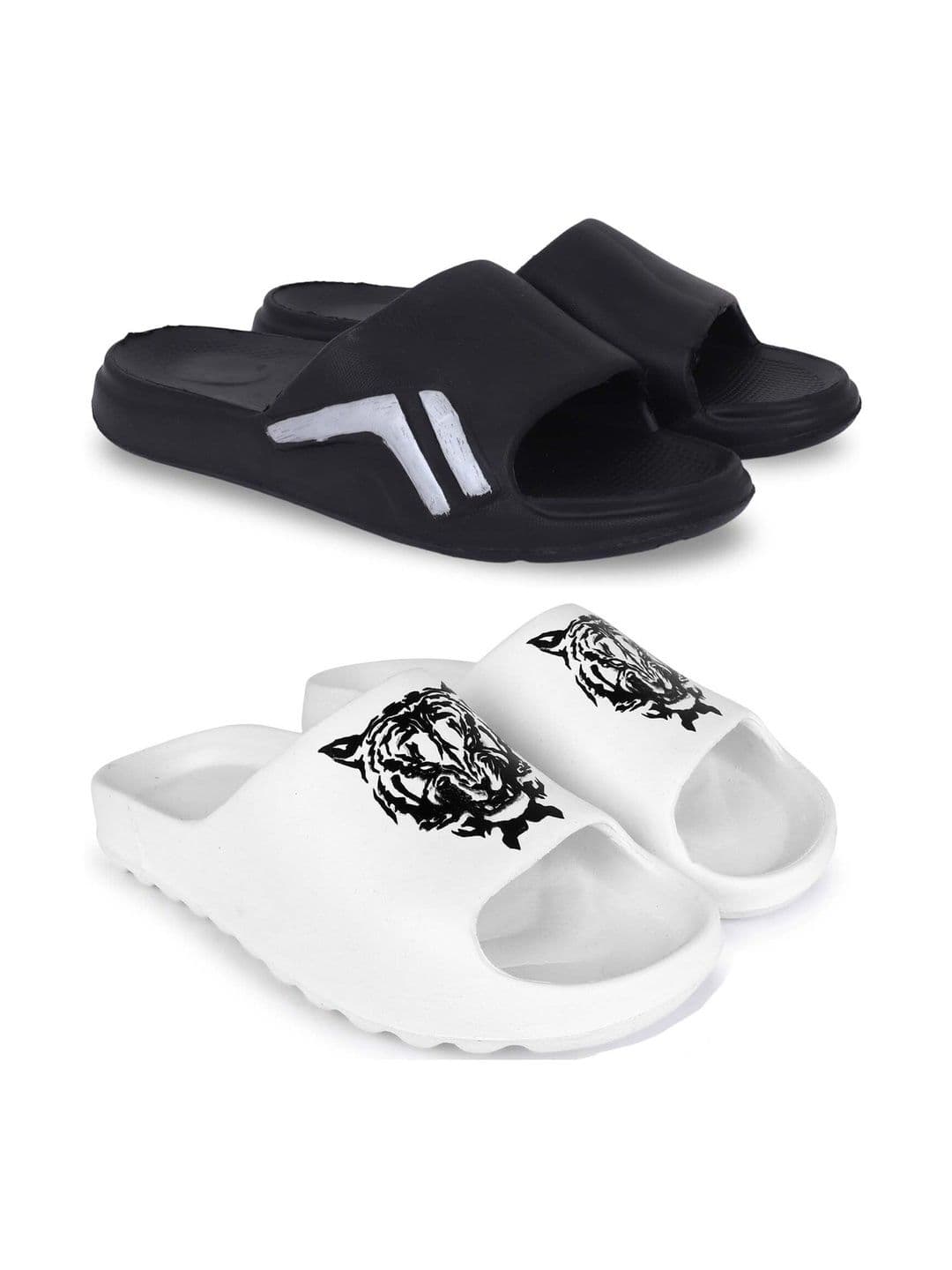 KAPYANSH Men Printed Sliders - view 1