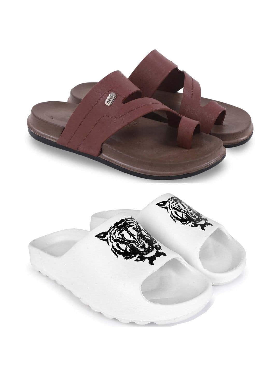 Pampy Angel Men Set Of 2 Printed Sliders - view 1