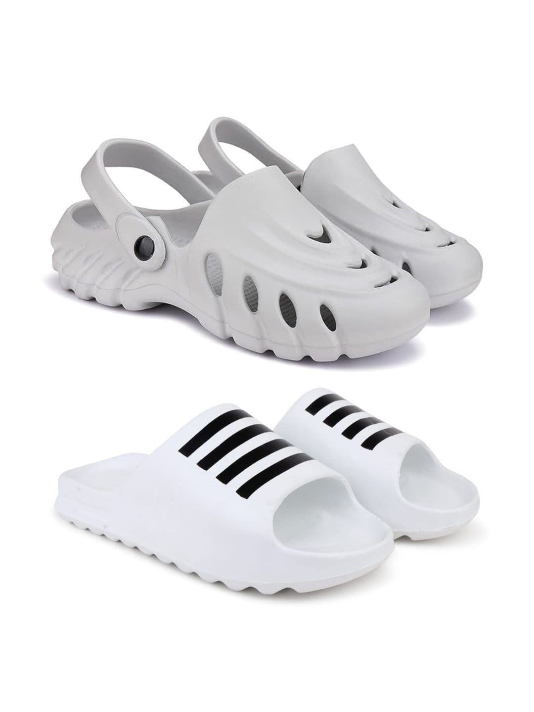 Pampy Angel Men Striped Sliders - view 1