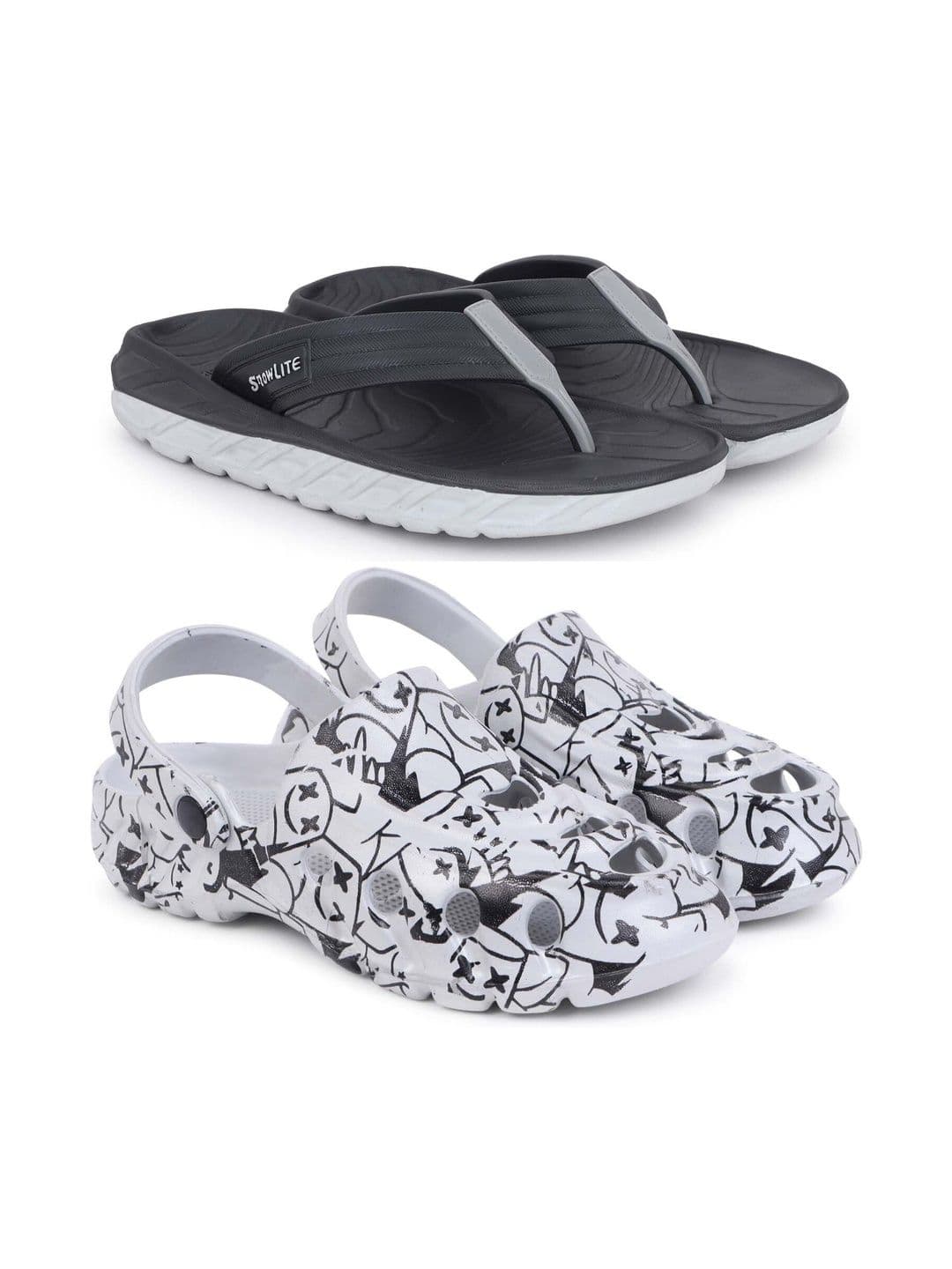 Pampy Angel Men Set Of 2 Printed Clogs - view 1