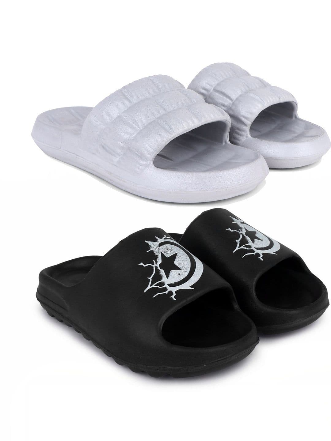 Pampy Angel Men Printed Sliders - view 1