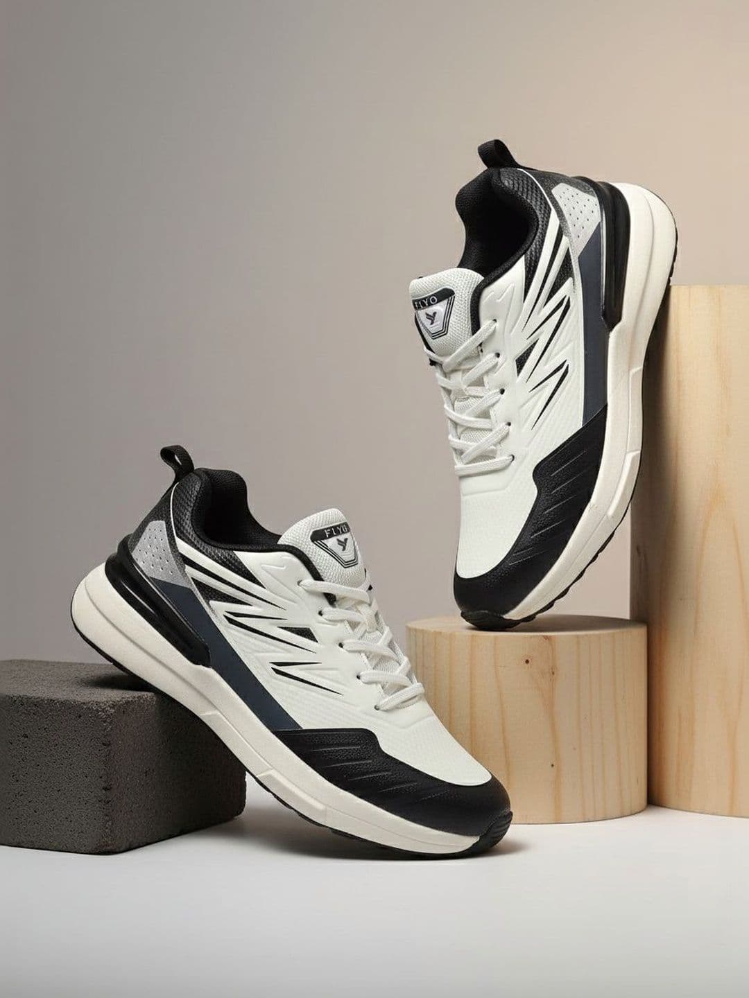 FLYO Men Mesh Running Non-Marking Shoes - view 1