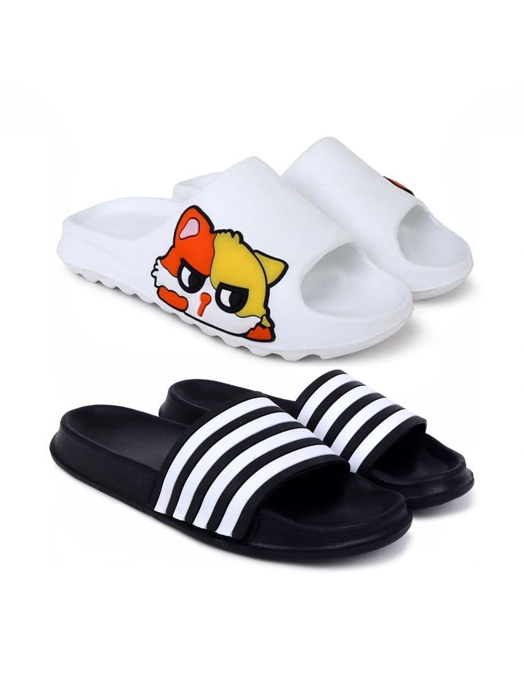 KAPYANSH Men Set Of 2 Printed Sliders - view 1