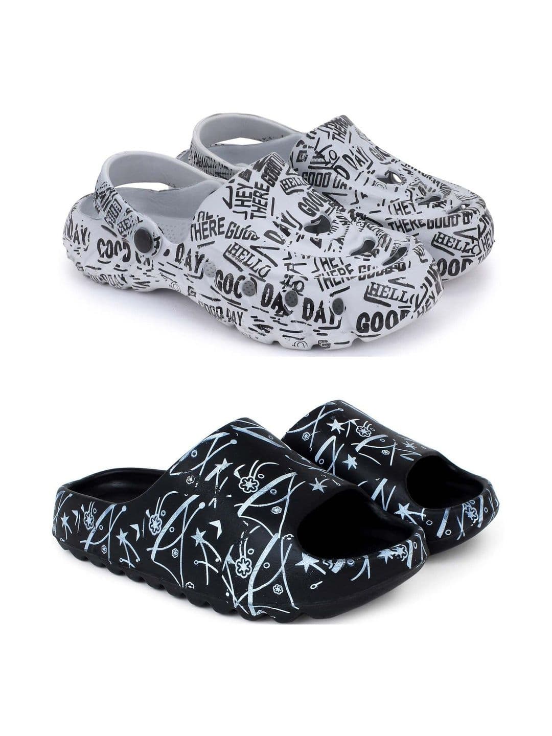 Pampy Angel Men Printed Sliders - view 1