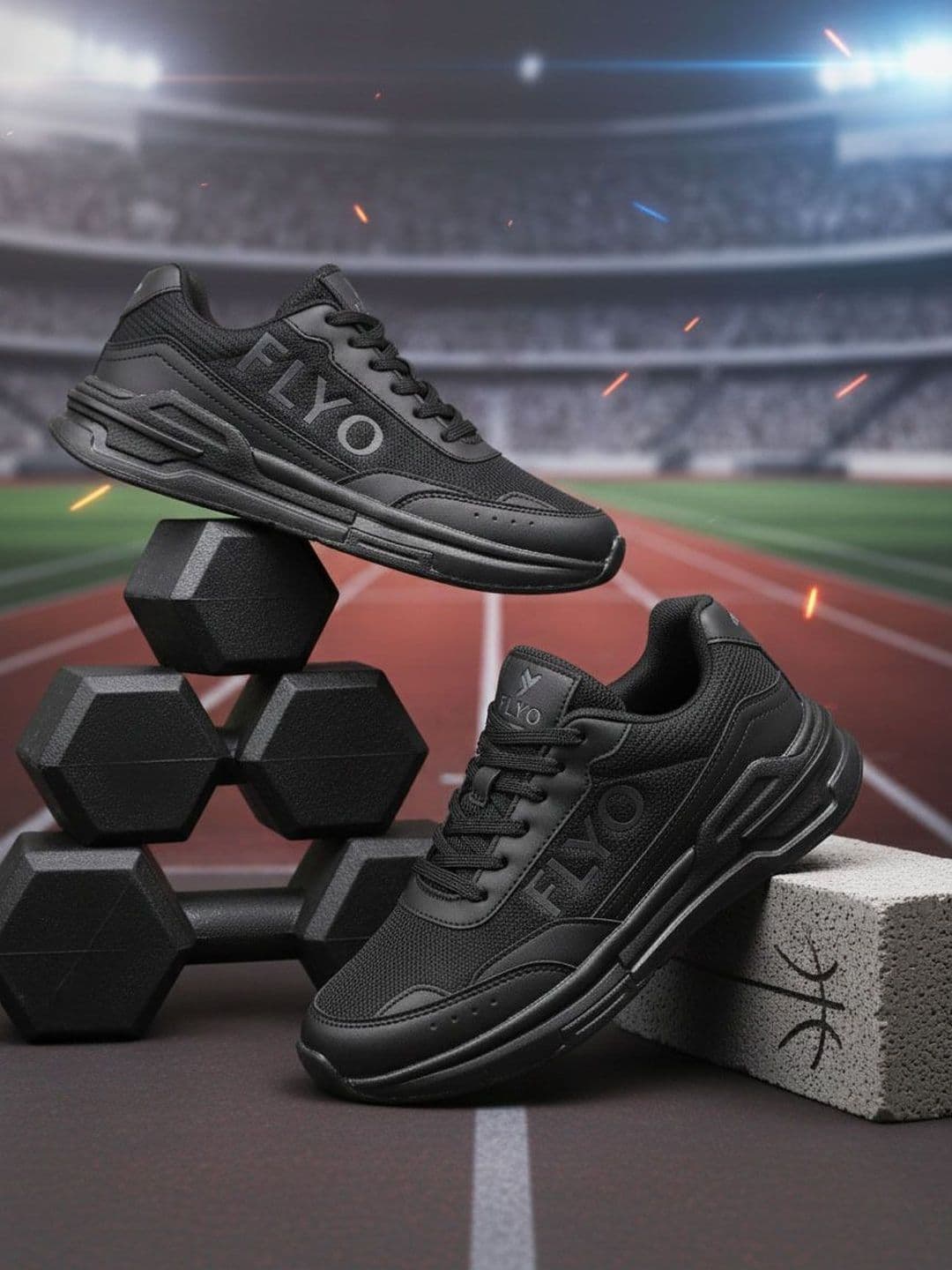 FLYO Men Mesh Training or Gym Non-Marking Shoes - view 1