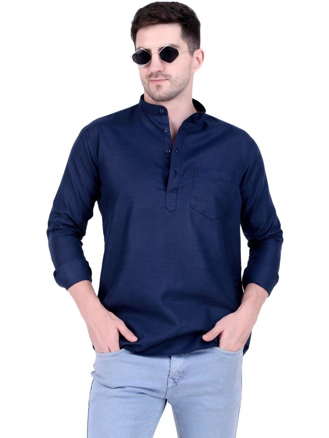 Xjarvis Men Thread Work Kurta - view 1