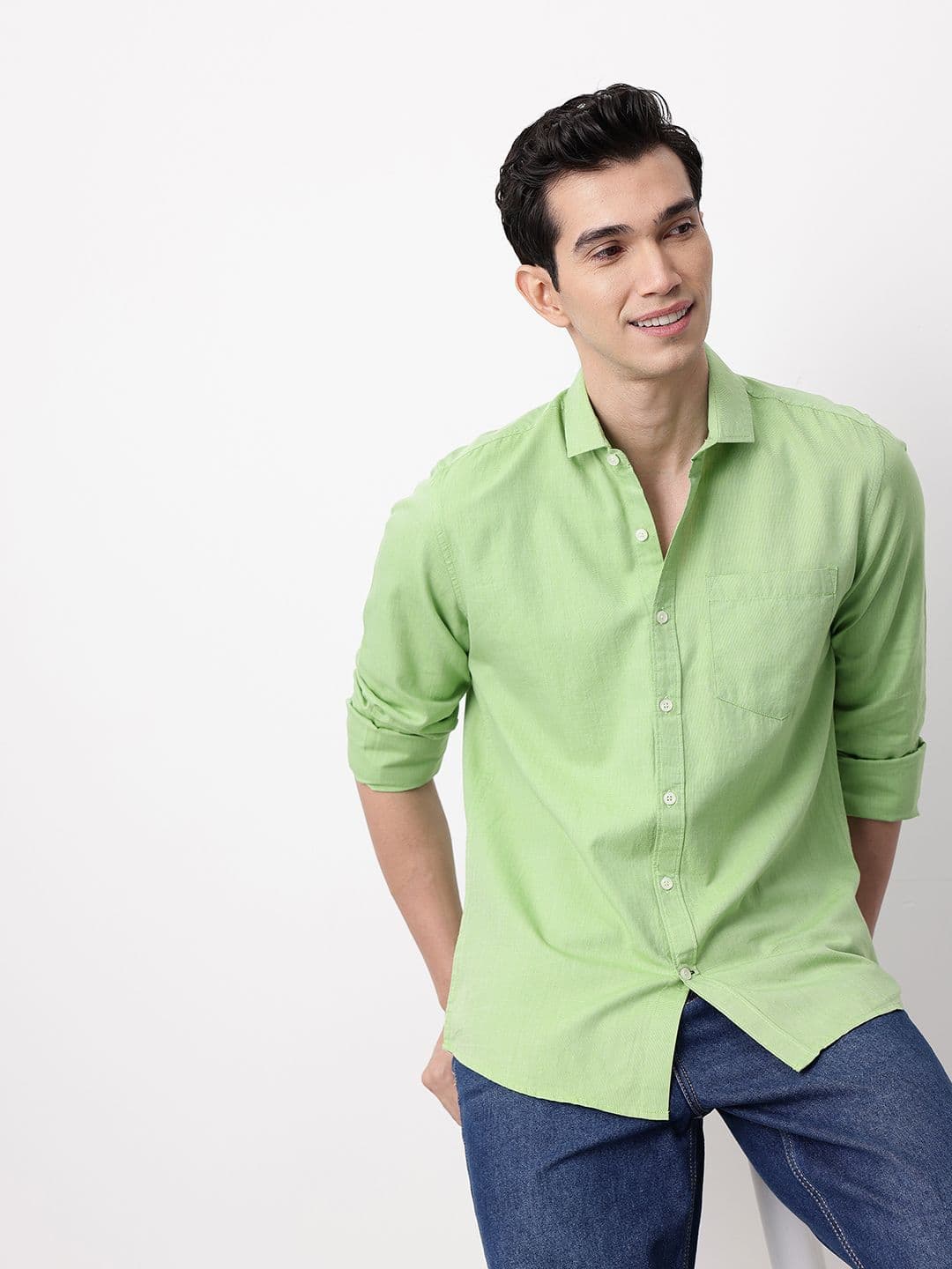 Mast & Harbour Pure Cotton Casual Shirt - view 1