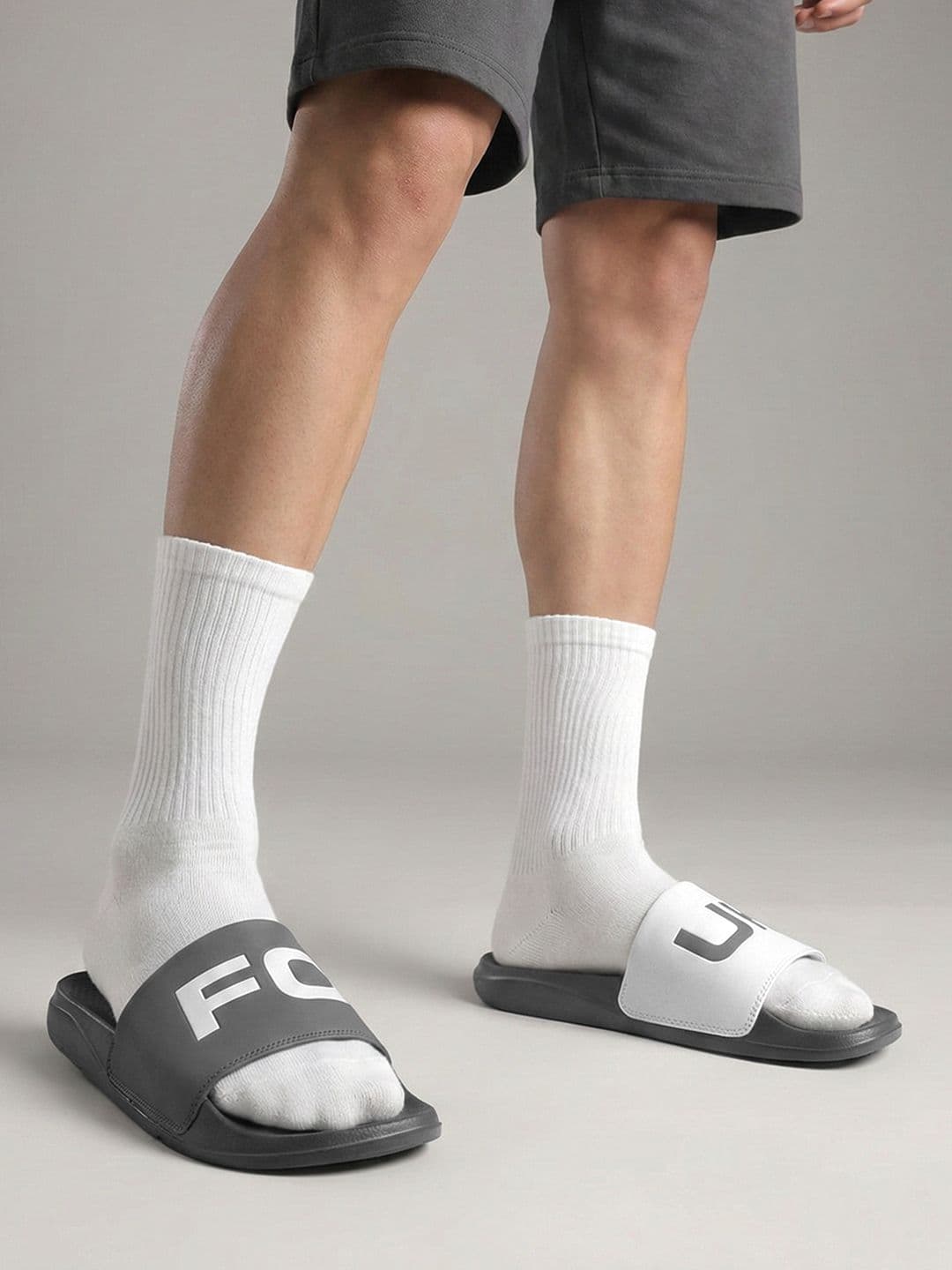 FCUK Men Printed Sliders - view 1