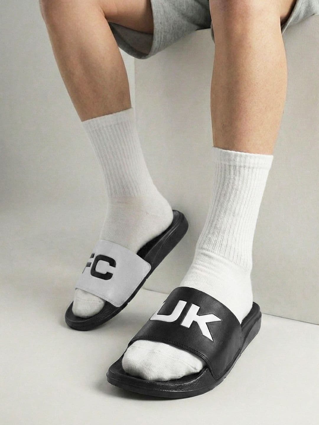 FCUK Men Printed Sliders - view 1