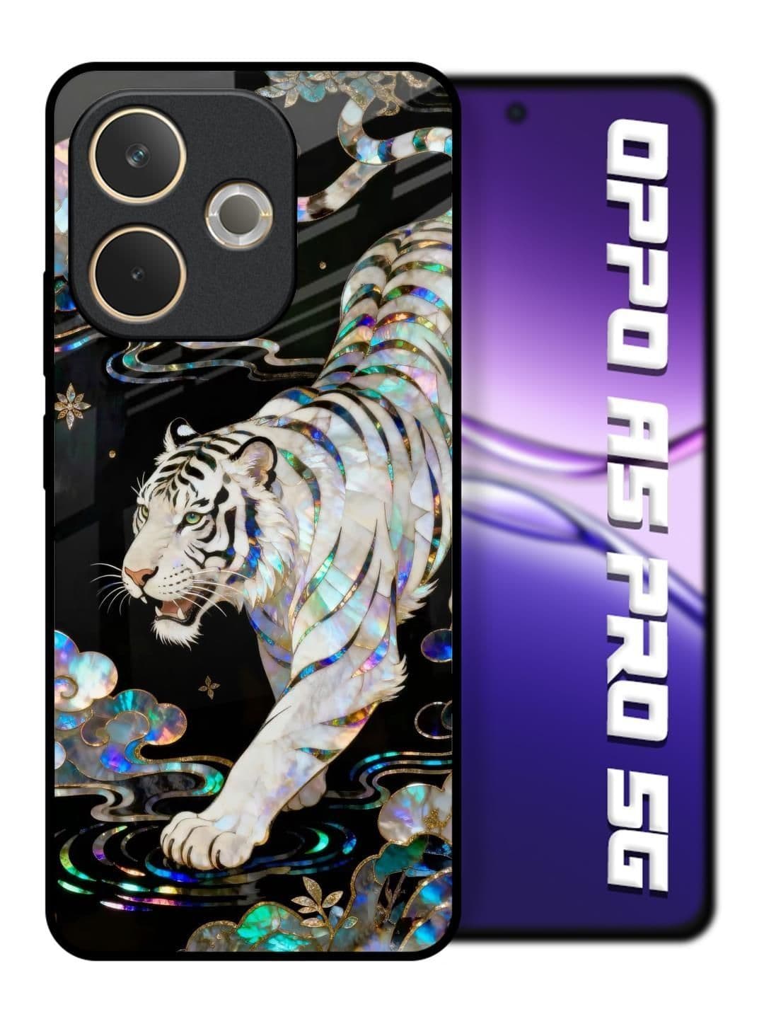 QRIOH Floral Printed Oppo A5 Pro 5G Back Case Mobile Accessories