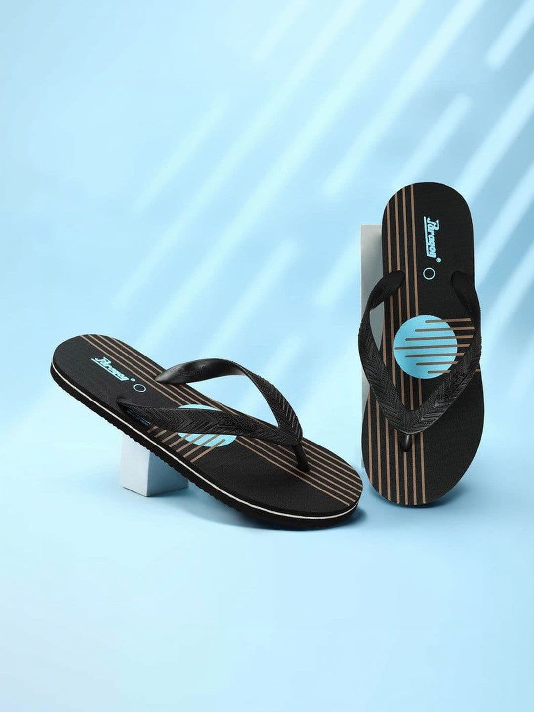 Paragon Men Striped Thong Flip-Flops - view 1