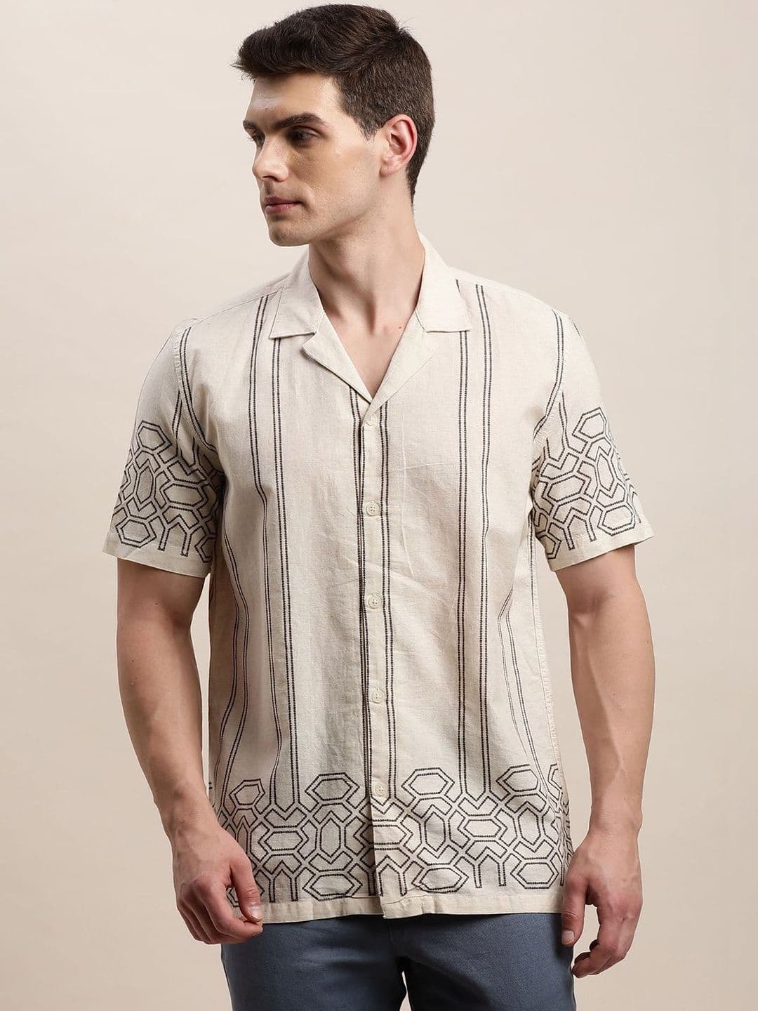 Turtle Men Slim Fit Printed Casual Shirt - view 1