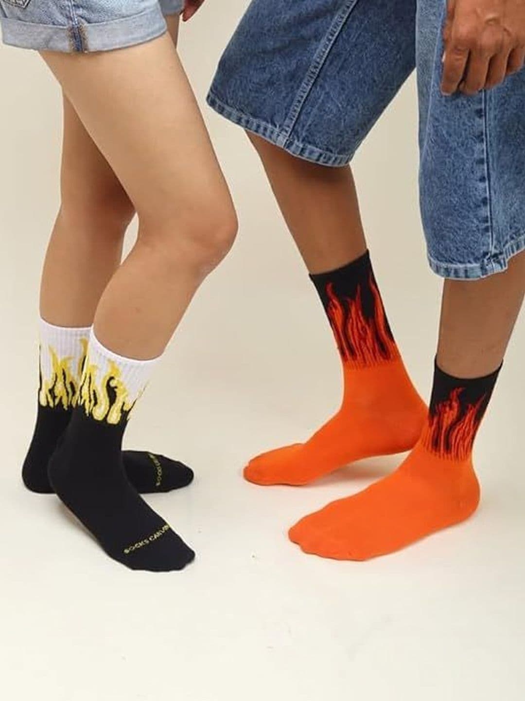 OGIMI- Ohh Give me Unisex Pack of 7 Cotton Patterned Calf Length Socks - view 1