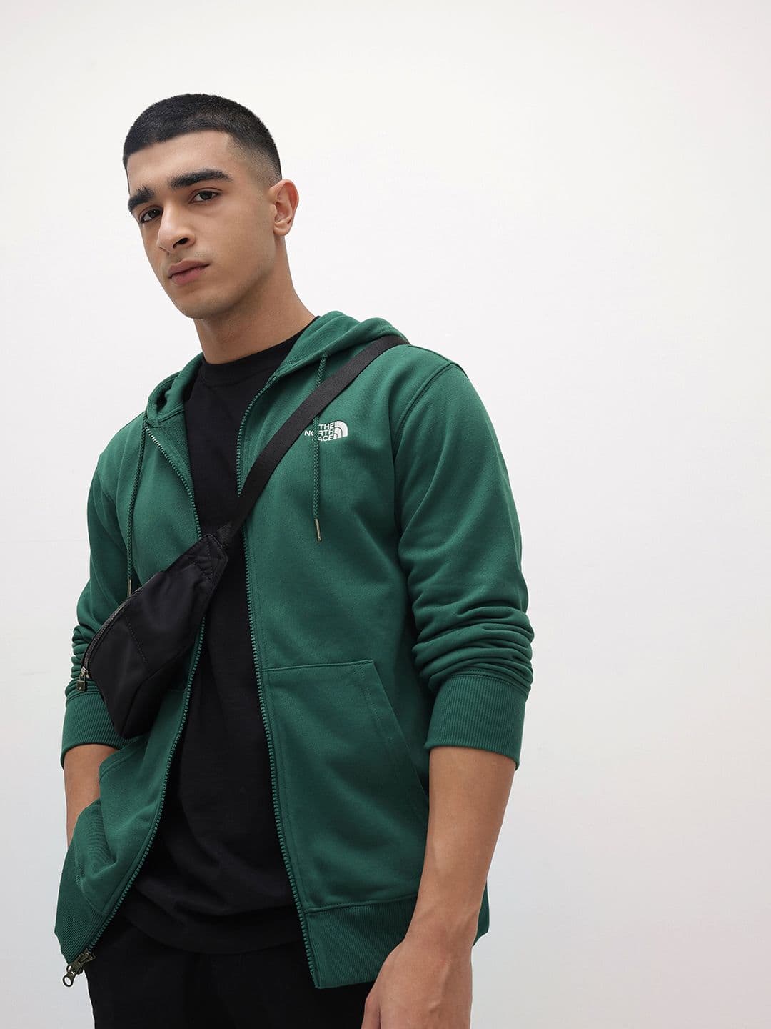 The North Face Hooded Sports Bomber Jacket - view 1