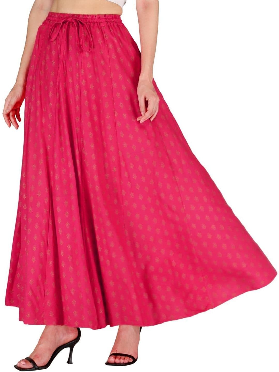 Sttoffa Women Floral Maxi Flared Skirt - view 1