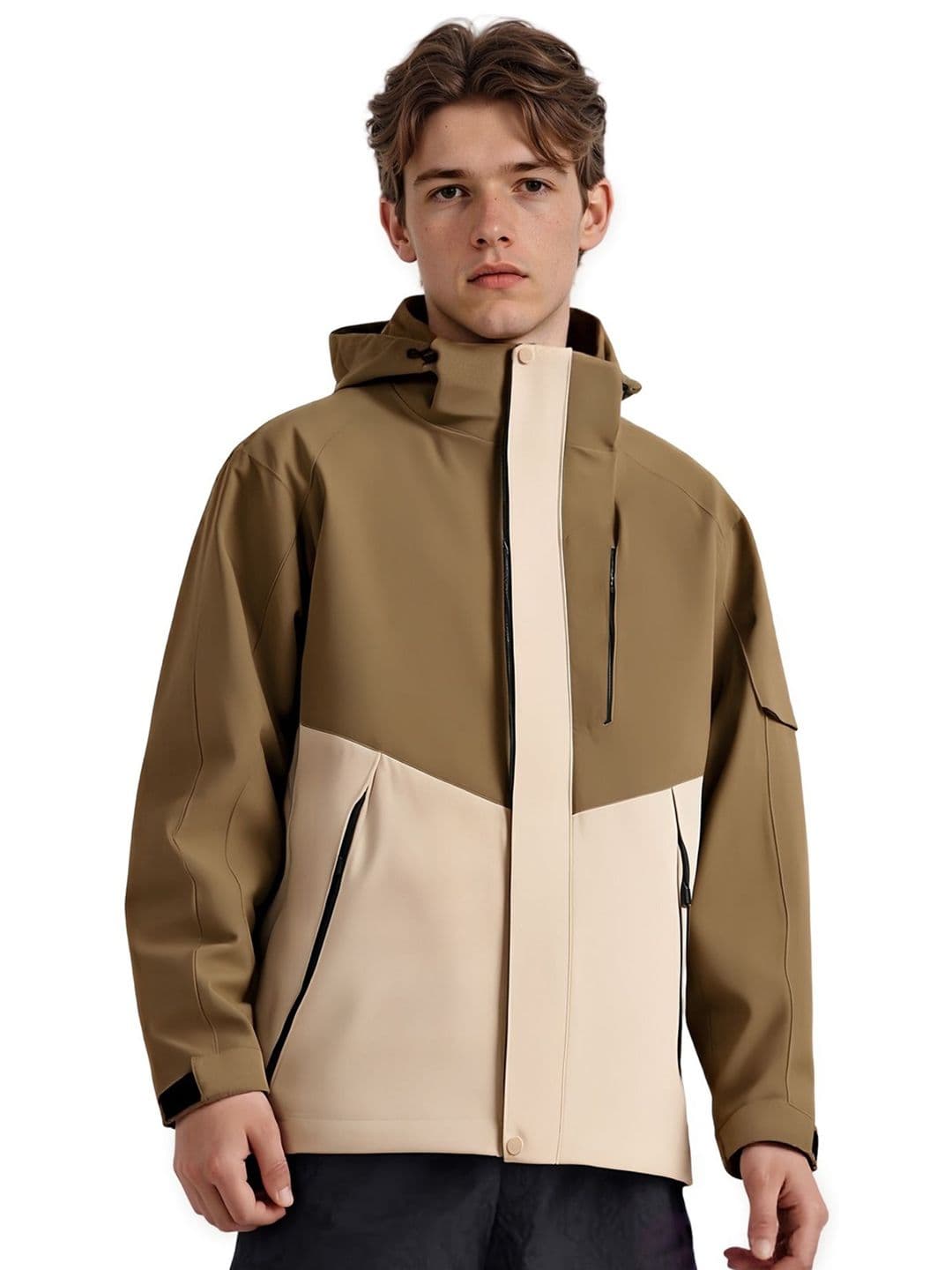 venzina Men Colourblocked Windcheater Outdoor Woven Jacket - view 1