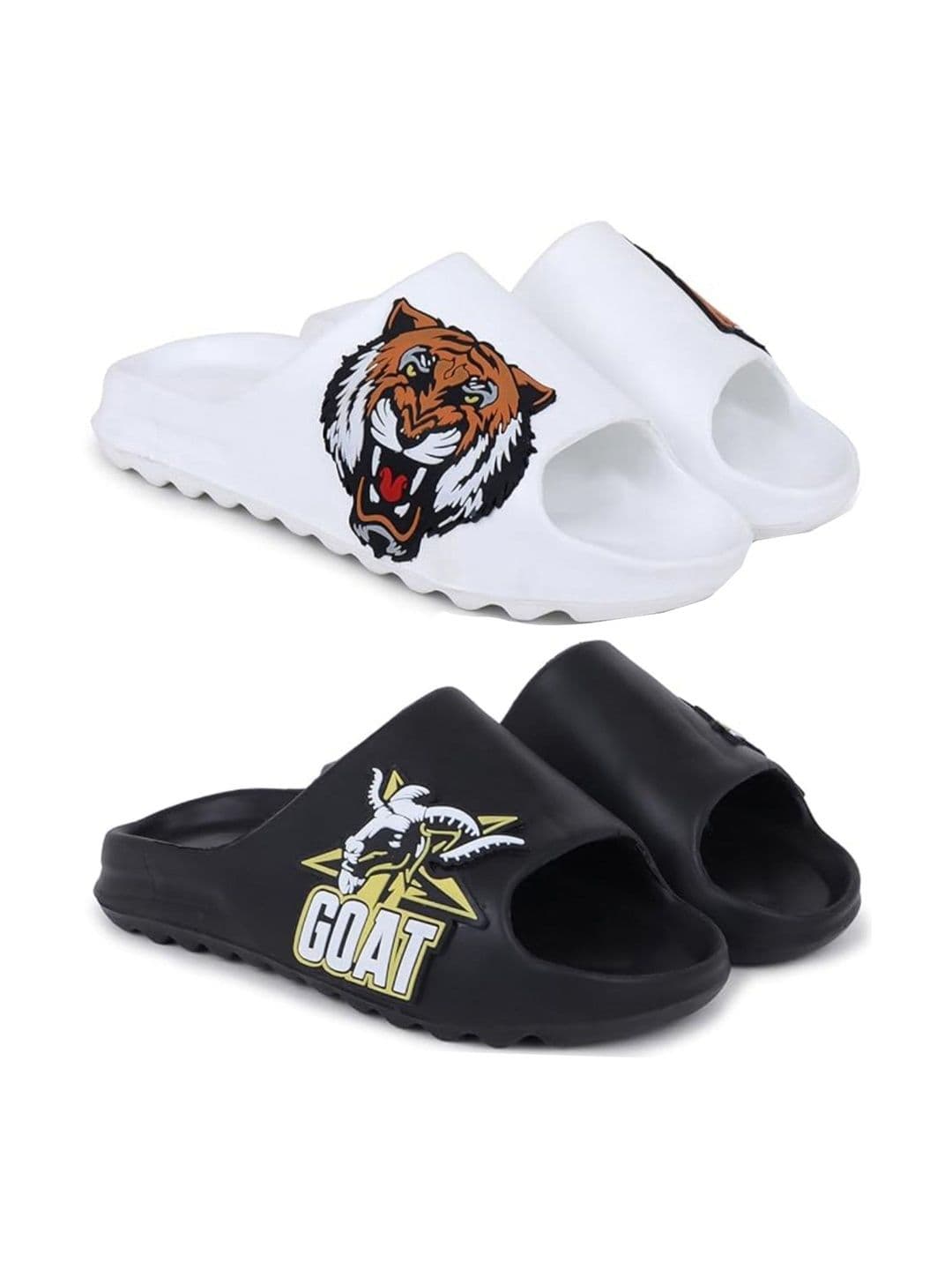 Pampy Angel Men Printed Sliders - view 1