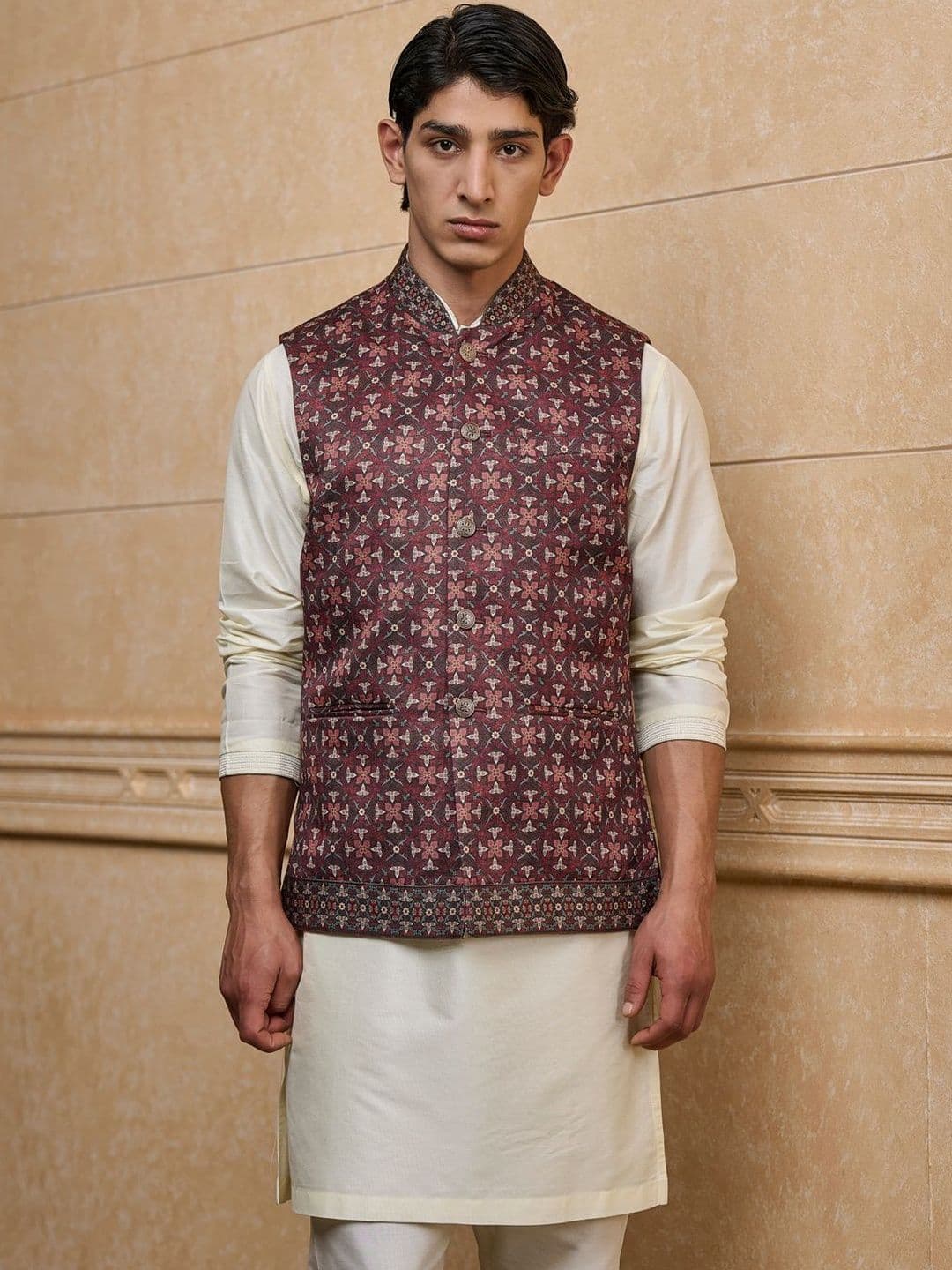 Tasva Printed Woven Bundi - view 1