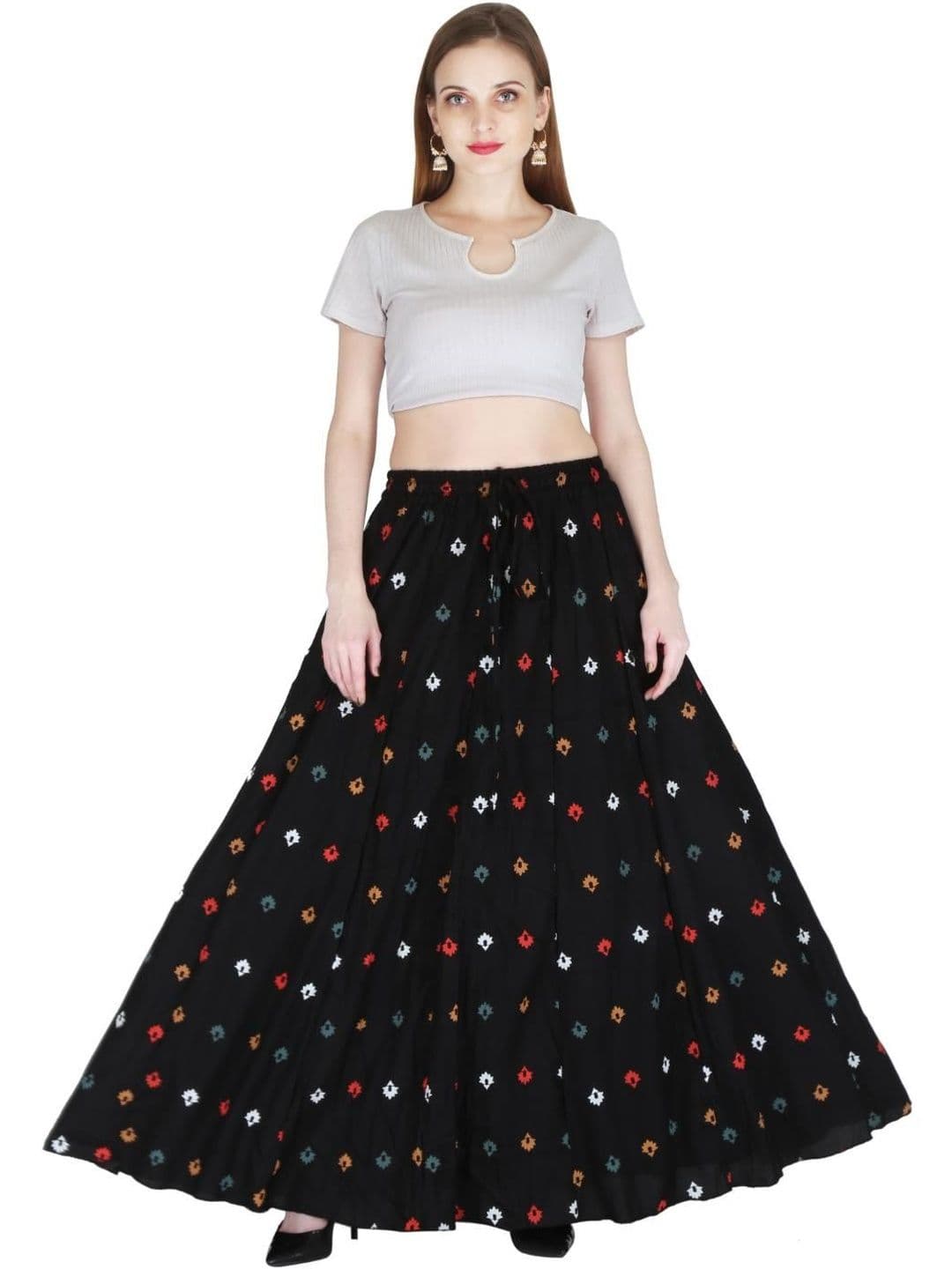 Sttoffa Women Floral Maxi Flared Skirt - view 1