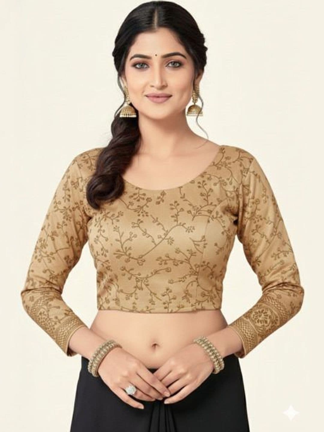 SCUBE DESIGNS Woven Design Saree Blouse - view 1
