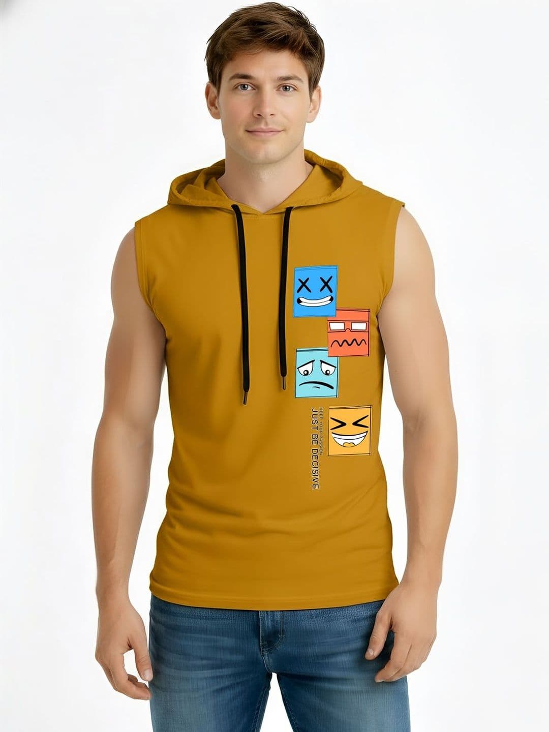 MINISTRY OF FRIENDS Men Printed Hooded T-shirt - view 1