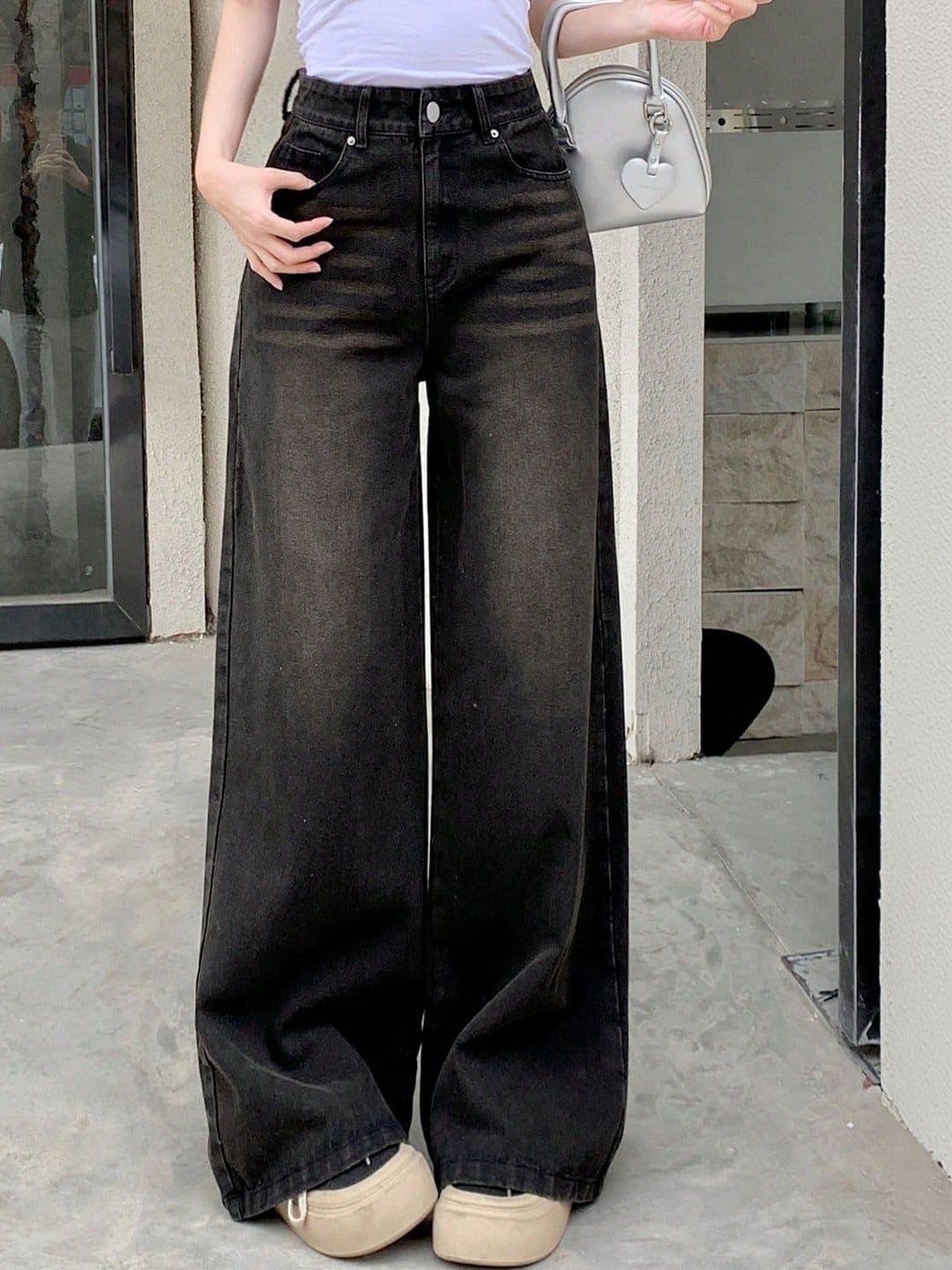 MULVARI Women Wide Leg High-Rise Light Fade Jeans - view 1
