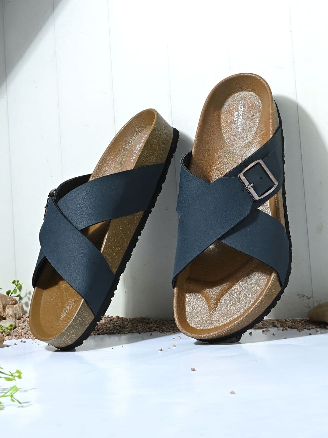 CLERKSVILLE Men Casual Comfort Sandals with Buckle Everyday Slip-On Footwear - view 1