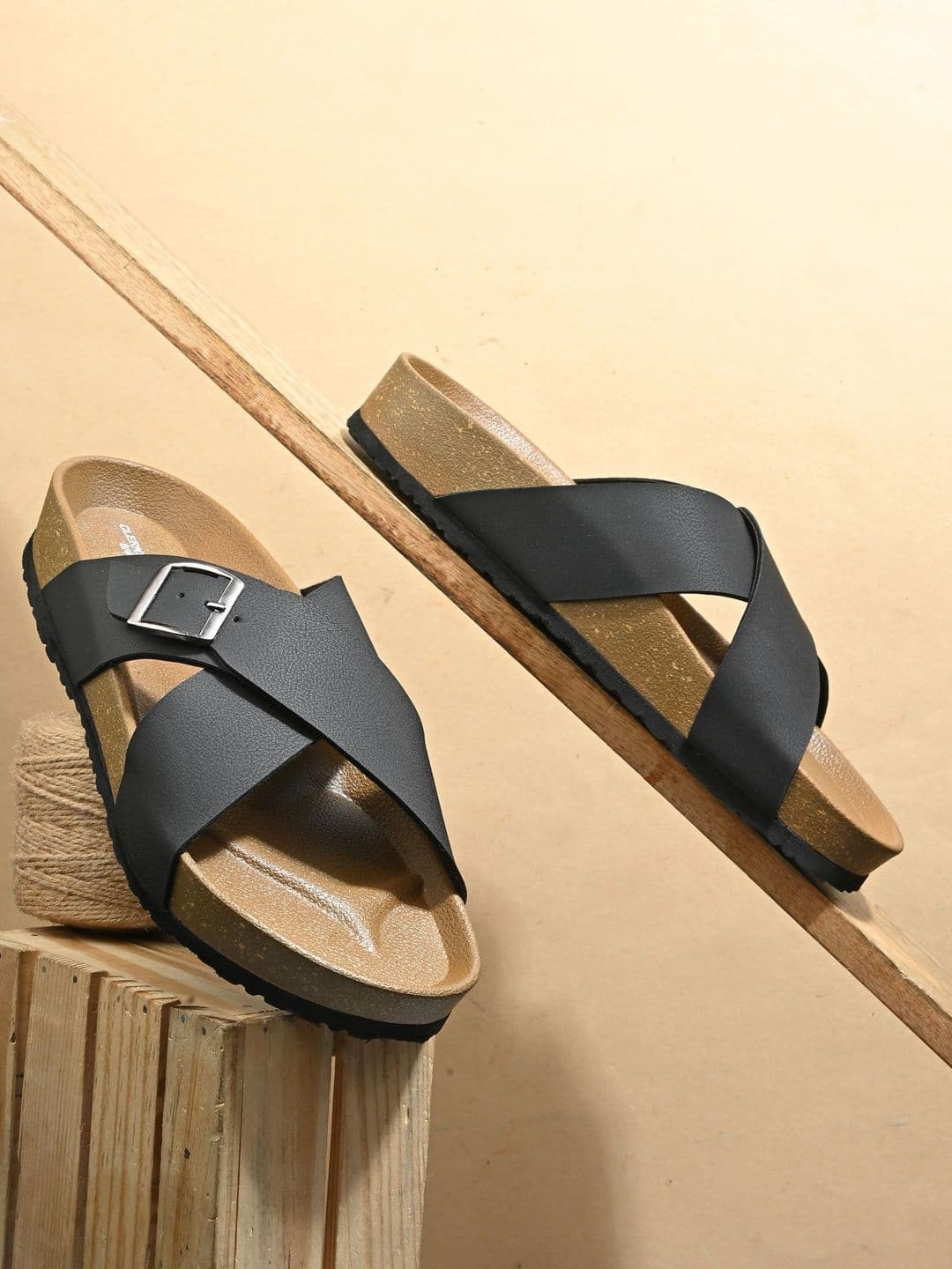 CLERKSVILLE Men Casual Comfort Sandals with Buckle Everyday Slip-On Footwear - view 1