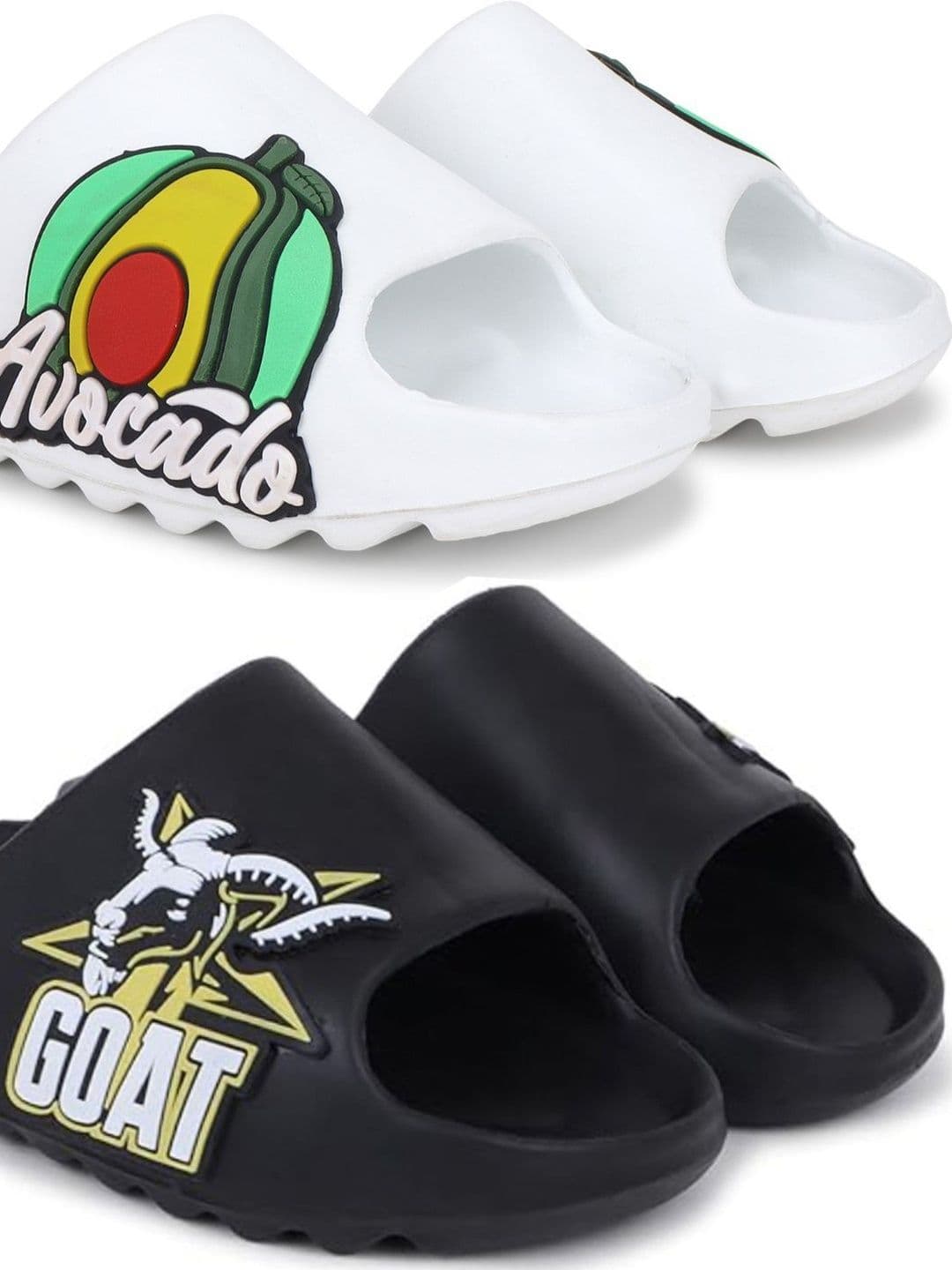 Pampy Angel Men Printed Sliders - view 1