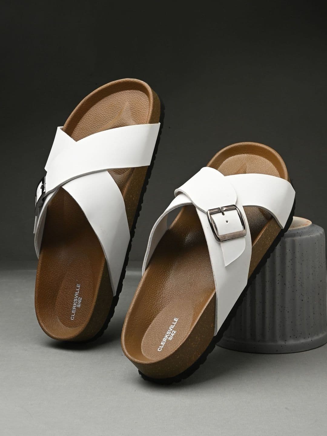CLERKSVILLE Men Casual Comfort Sandals with Buckle Everyday Slip-On Footwear - view 1