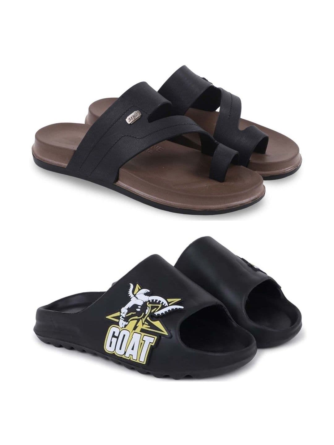 Pampy Angel Men Printed Sliders - view 1