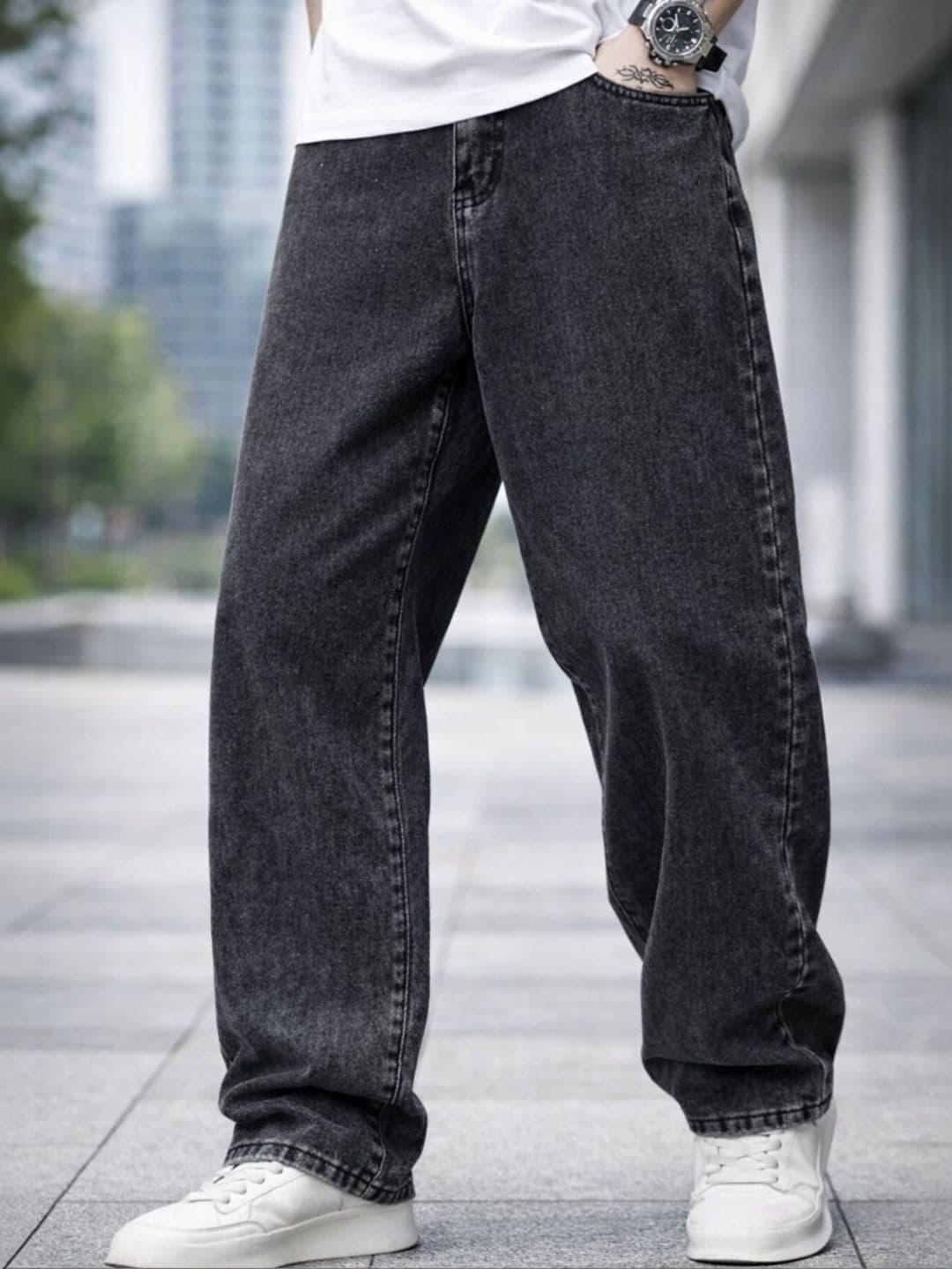 BREXX Men Comfort Mid-Rise Light Fade Stretchable Jeans - view 1