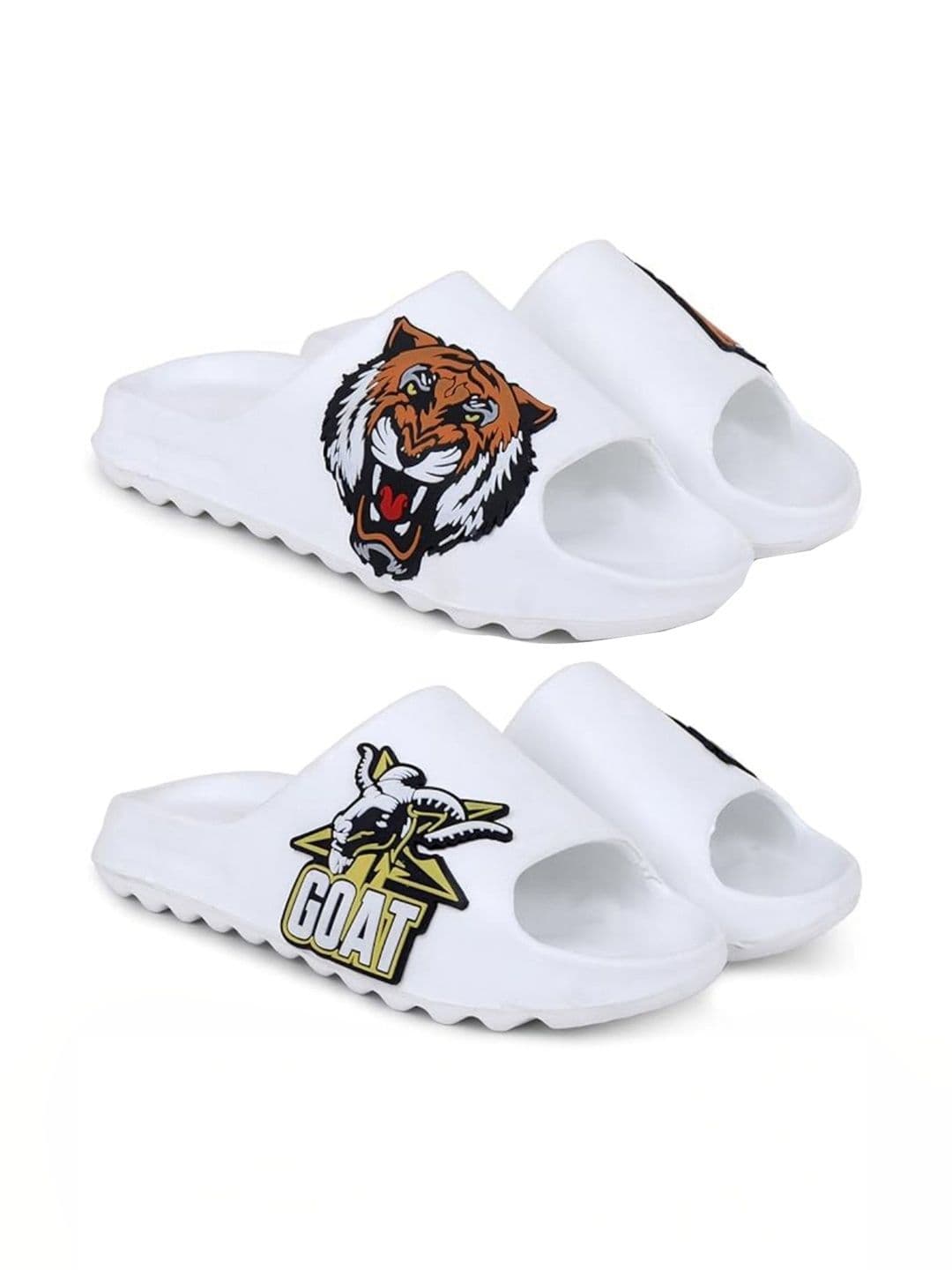 Pampy Angel Men Printed Sliders - view 1