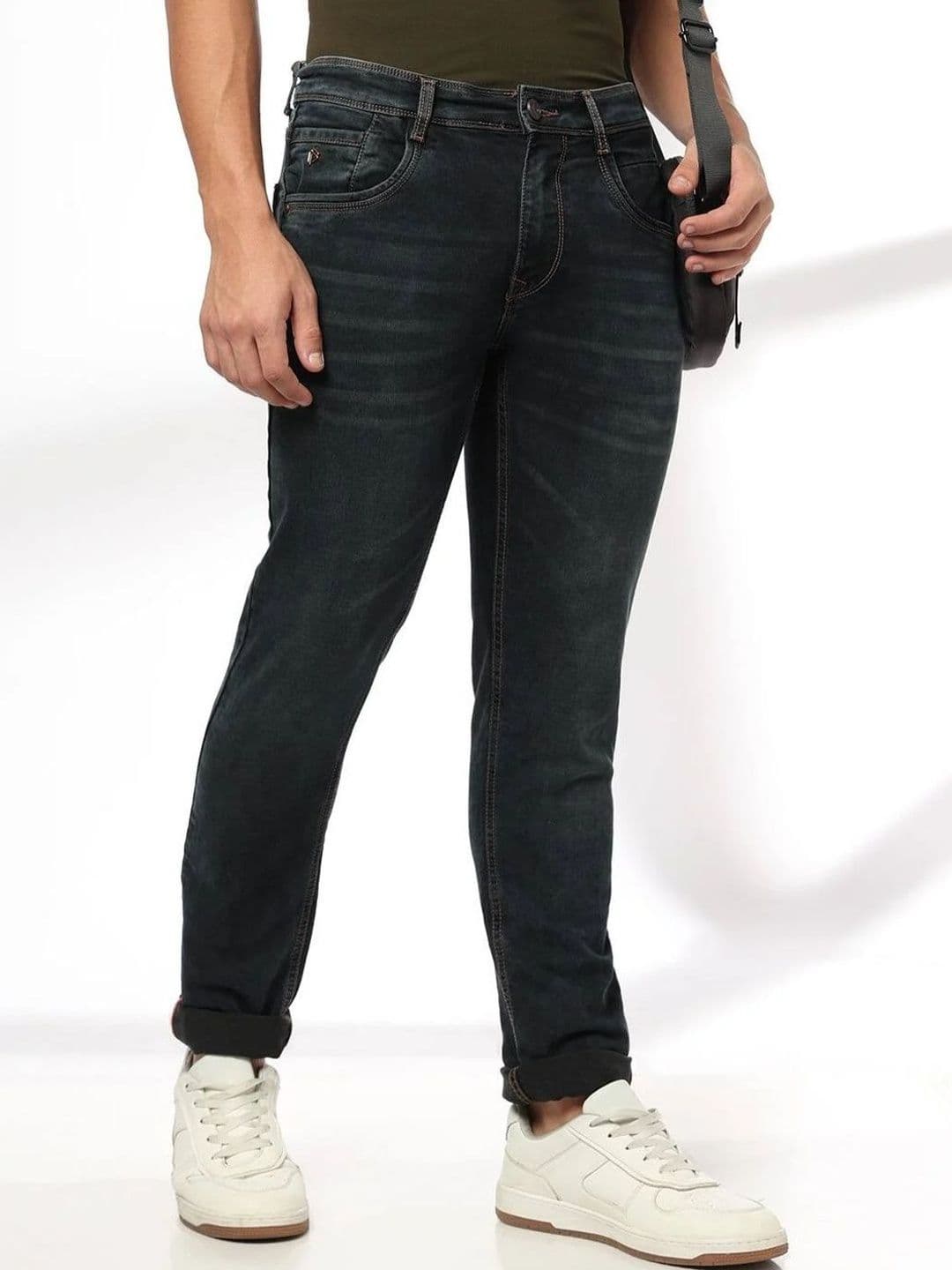 John Players Men Skinny Fit Mid-Rise Light Fade Jeans - view 1