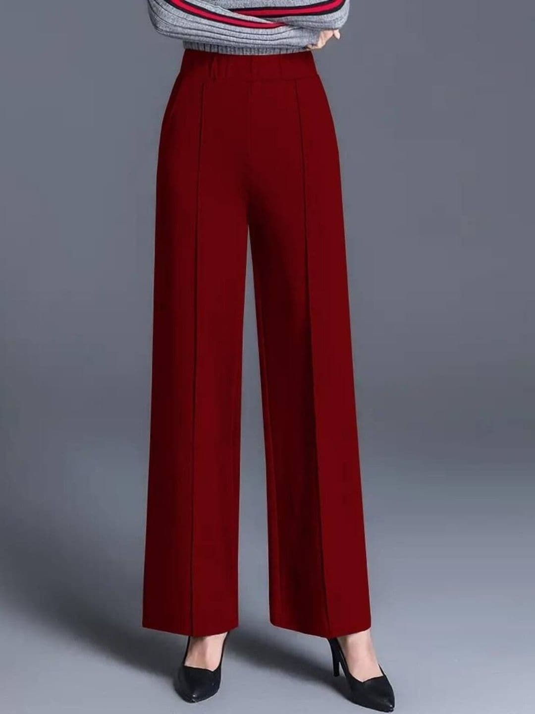 JIKADARA Women Knitted Palazzos - view 1
