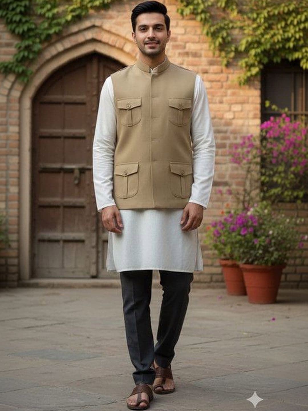 BuaGi Collection Mandarin Collar Nehru Jackets - view 1