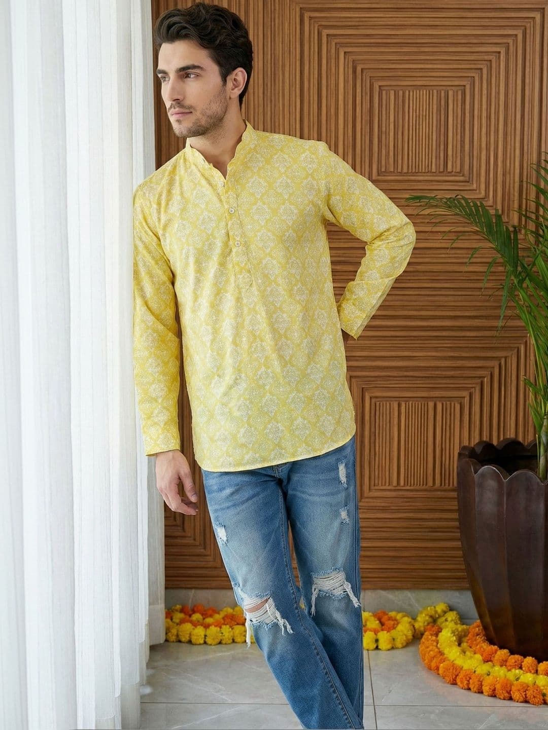 Jompers Men Printed Kurta - view 1