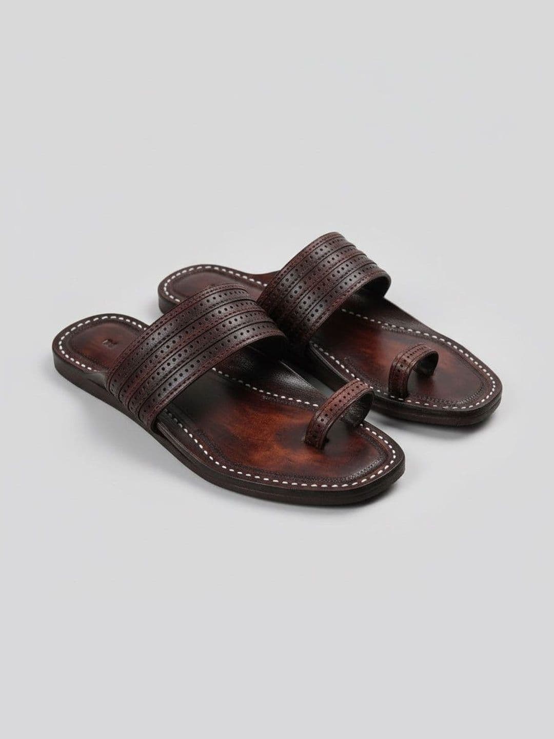niira.co NIIRA Men Leather Kolhapuri Comfort Sandals - view 1