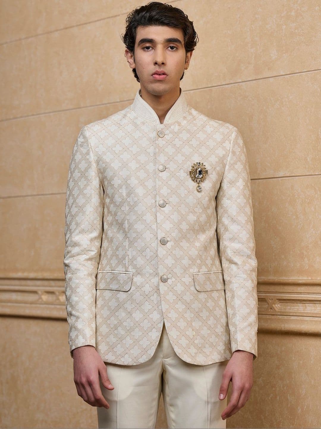 Tasva Embroidered Sherwani Set - view 1
