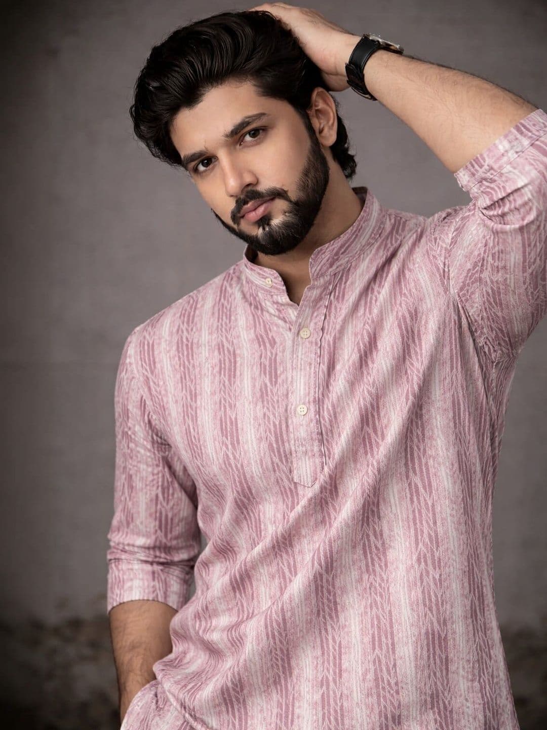 Rawayi Men Thread Work Kurta - view 1