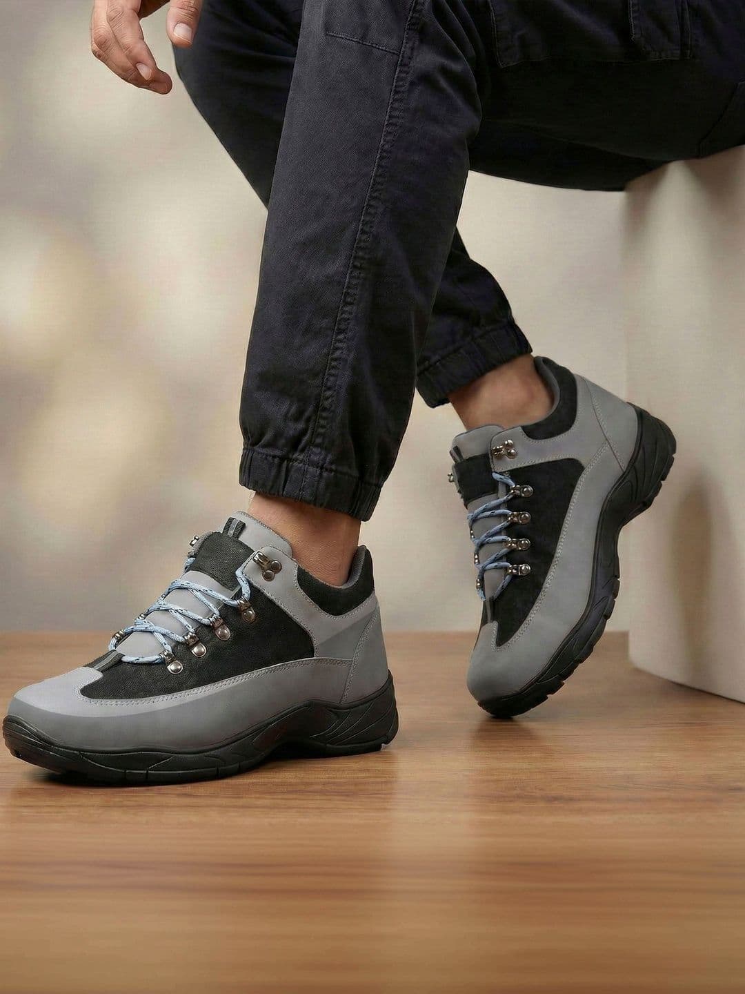 Bxxy Men Invisible Height Increassing Elevator Casual Lace-Up Shoes - view 1